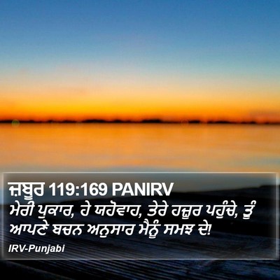 ਜ਼ਬੂਰ 119:169 PANIRV Bible Verse Image