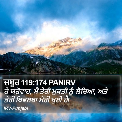 ਜ਼ਬੂਰ 119:174 PANIRV Bible Verse Image