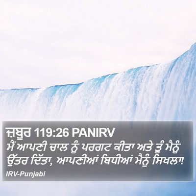 ਜ਼ਬੂਰ 119:26 PANIRV Bible Verse Image