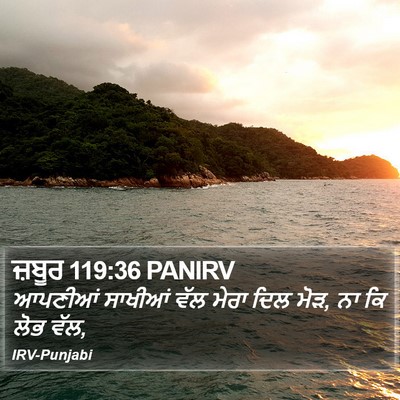 ਜ਼ਬੂਰ 119:36 PANIRV Bible Verse Image