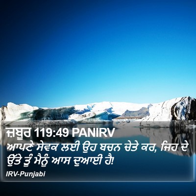 ਜ਼ਬੂਰ 119:49 PANIRV Bible Verse Image
