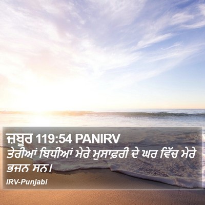 ਜ਼ਬੂਰ 119:54 PANIRV Bible Verse Image