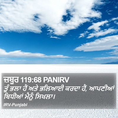 ਜ਼ਬੂਰ 119:68 PANIRV Bible Verse Image