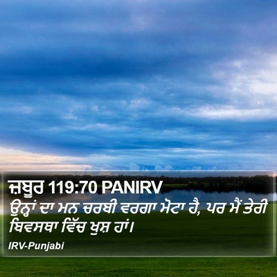 ਜ਼ਬੂਰ 119:70 PANIRV Bible Verse Image