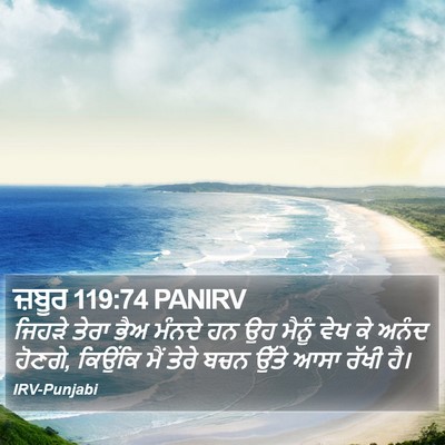 ਜ਼ਬੂਰ 119:74 PANIRV Bible Verse Image