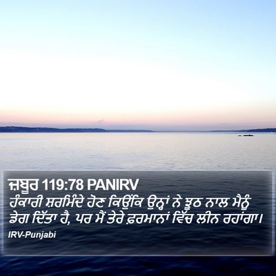 ਜ਼ਬੂਰ 119:78 PANIRV Bible Verse Image