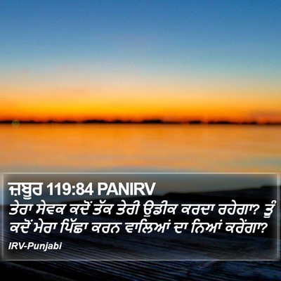 ਜ਼ਬੂਰ 119:84 PANIRV Bible Verse Image