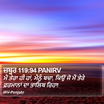 ਜ਼ਬੂਰ 119:94 PANIRV Bible Verse Image