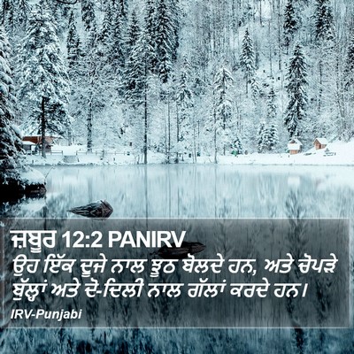 ਜ਼ਬੂਰ 12:2 PANIRV Bible Verse Image