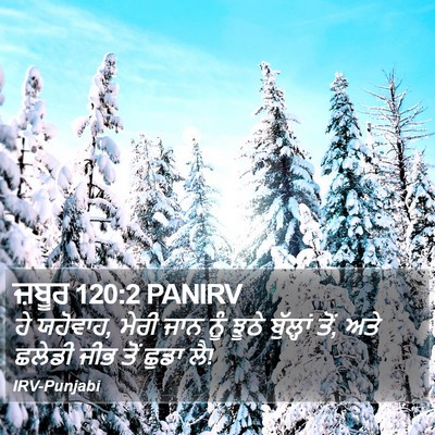 ਜ਼ਬੂਰ 120:2 PANIRV Bible Verse Image