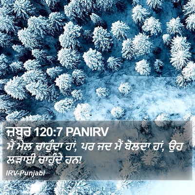 ਜ਼ਬੂਰ 120:7 PANIRV Bible Verse Image