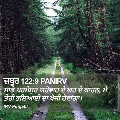 ਜ਼ਬੂਰ 122:9 PANIRV Bible Verse Image