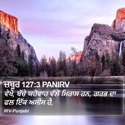 ਜ਼ਬੂਰ 127:3 PANIRV Bible Verse Image