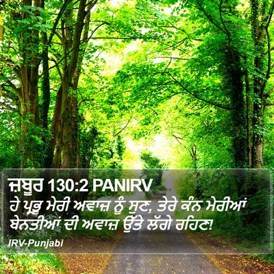 ਜ਼ਬੂਰ 130:2 PANIRV Bible Verse Image