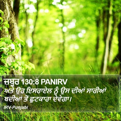 ਜ਼ਬੂਰ 130:8 PANIRV Bible Verse Image