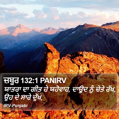 ਜ਼ਬੂਰ 132:1 PANIRV Bible Verse Image