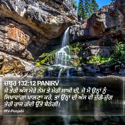 ਜ਼ਬੂਰ 132:12 PANIRV Bible Verse Image