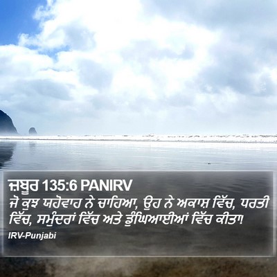 ਜ਼ਬੂਰ 135:6 PANIRV Bible Verse Image