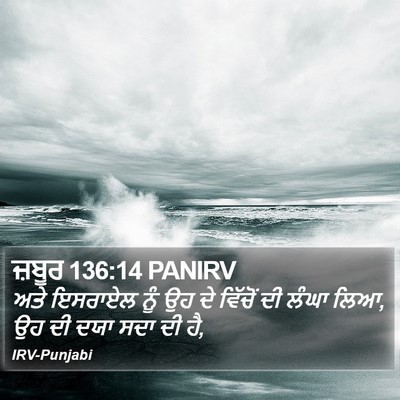 ਜ਼ਬੂਰ 136:14 PANIRV Bible Verse Image