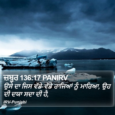 ਜ਼ਬੂਰ 136:17 PANIRV Bible Verse Image