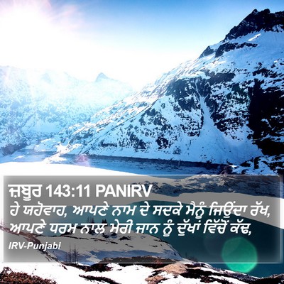 ਜ਼ਬੂਰ 143:11 PANIRV Bible Verse Image