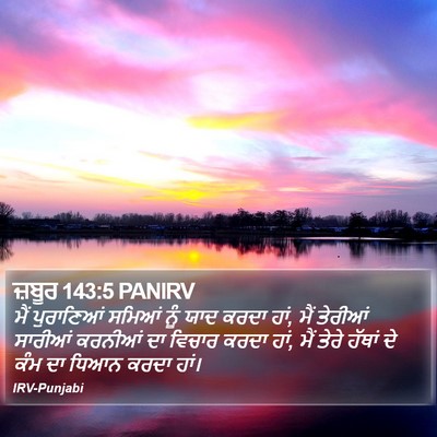 ਜ਼ਬੂਰ 143:5 PANIRV Bible Verse Image