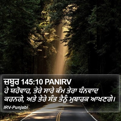 ਜ਼ਬੂਰ 145:10 PANIRV Bible Verse Image