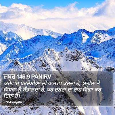 ਜ਼ਬੂਰ 146:9 PANIRV Bible Verse Image