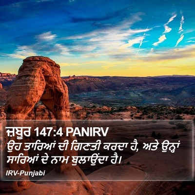 ਜ਼ਬੂਰ 147:4 PANIRV Bible Verse Image