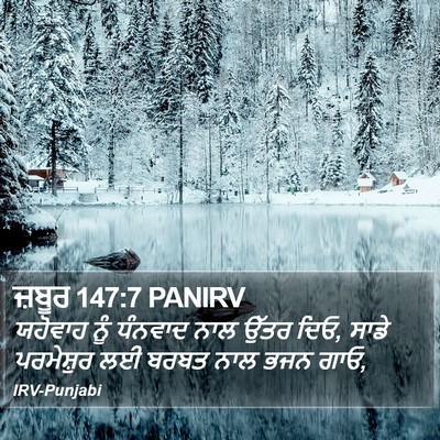 ਜ਼ਬੂਰ 147:7 PANIRV Bible Verse Image
