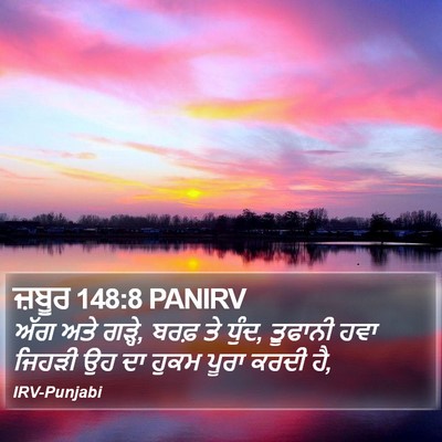 ਜ਼ਬੂਰ 148:8 PANIRV Bible Verse Image