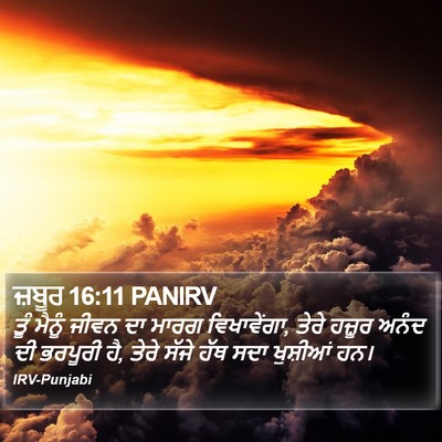 ਜ਼ਬੂਰ 16:11 PANIRV Bible Verse Image