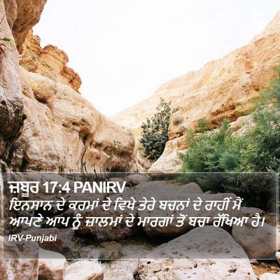 ਜ਼ਬੂਰ 17:4 PANIRV Bible Verse Image