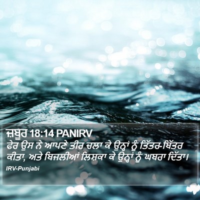 ਜ਼ਬੂਰ 18:14 PANIRV Bible Verse Image
