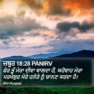 ਜ਼ਬੂਰ 18:28 PANIRV Bible Verse Image