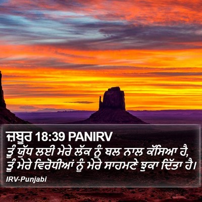 ਜ਼ਬੂਰ 18:39 PANIRV Bible Verse Image