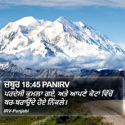 ਜ਼ਬੂਰ 18:45 PANIRV Bible Verse Image