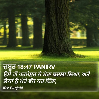 ਜ਼ਬੂਰ 18:47 PANIRV Bible Verse Image
