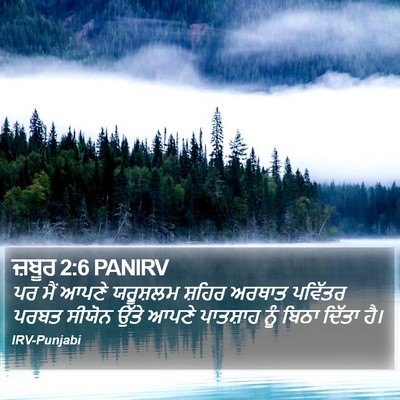 ਜ਼ਬੂਰ 2:6 PANIRV Bible Verse Image