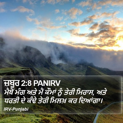 ਜ਼ਬੂਰ 2:8 PANIRV Bible Verse Image