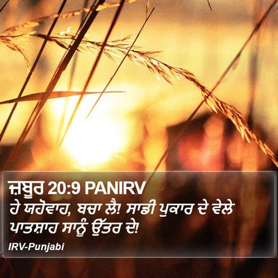 ਜ਼ਬੂਰ 20:9 PANIRV Bible Verse Image