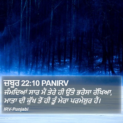 ਜ਼ਬੂਰ 22:10 PANIRV Bible Verse Image