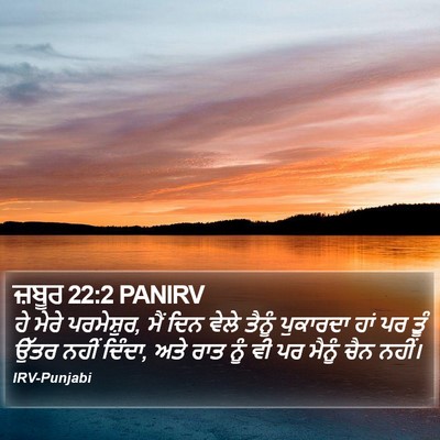 ਜ਼ਬੂਰ 22:2 PANIRV Bible Verse Image