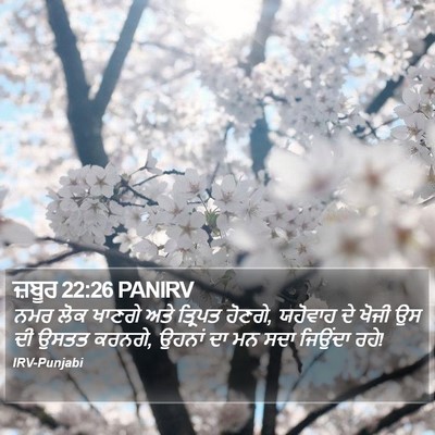 ਜ਼ਬੂਰ 22:26 PANIRV Bible Verse Image