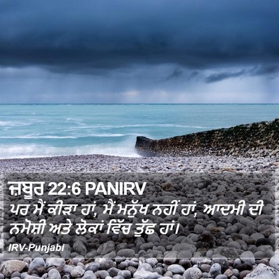ਜ਼ਬੂਰ 22:6 PANIRV Bible Verse Image