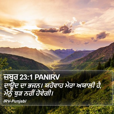 ਜ਼ਬੂਰ 23:1 PANIRV Bible Verse Image