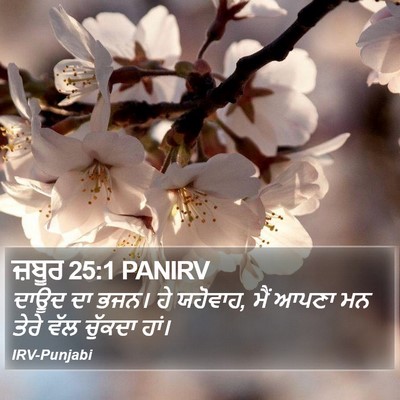 ਜ਼ਬੂਰ 25:1 PANIRV Bible Verse Image