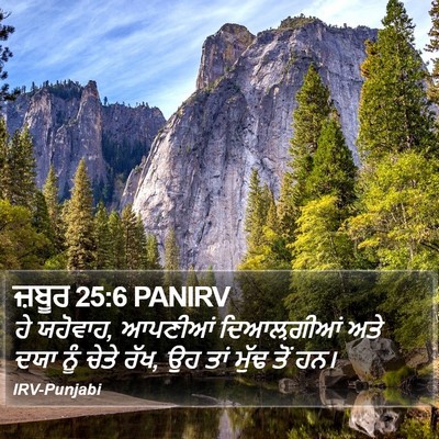 ਜ਼ਬੂਰ 25:6 PANIRV Bible Verse Image