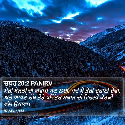 ਜ਼ਬੂਰ 28:2 PANIRV Bible Verse Image