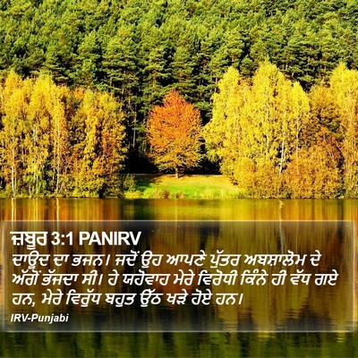 ਜ਼ਬੂਰ 3:1 PANIRV Bible Verse Image